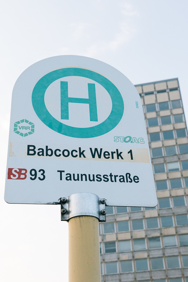 Ehemaliges Babcock Hochhaus | Oberhausen | Bushaltestelle Babcock Werk I
