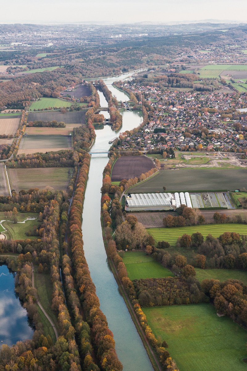 Dortmund Ems Kanal und Mitttelland Kanal. Nasses Dreieck.