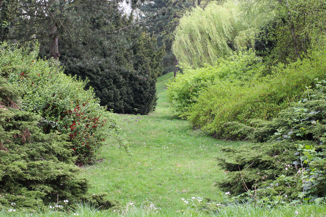 Altes Emscher Flußbett. Westfriedhof Oberhausen.