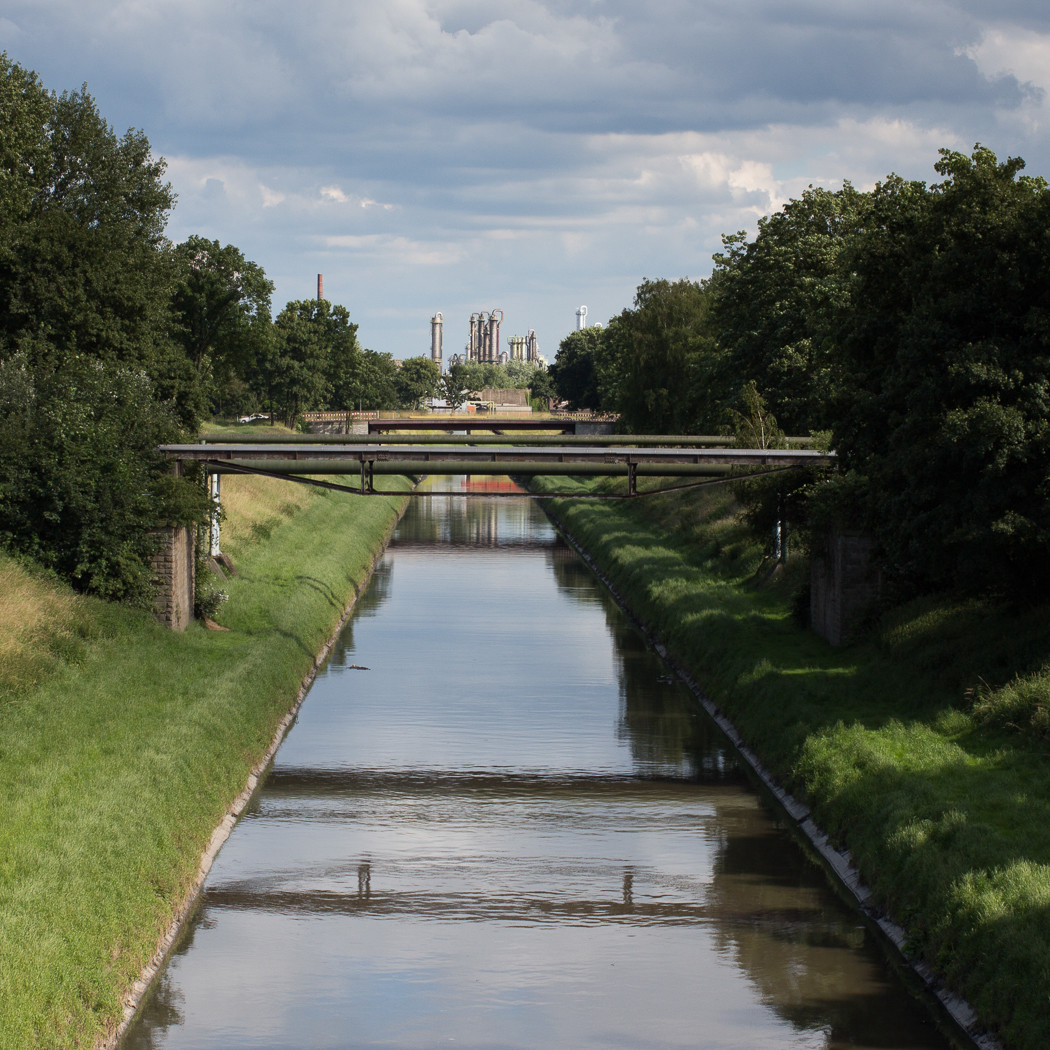 Oberhausen Holten. Blick auf das OXEA Werk Ruhrchemie.