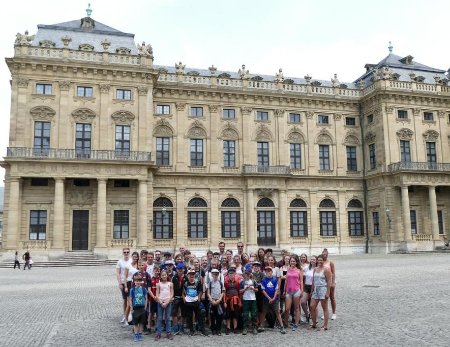 Ein Besuch in Würzburg stand ebenfalls auf dem Plan - die Residez ist fast schon schön wie unser Zeltlplatz