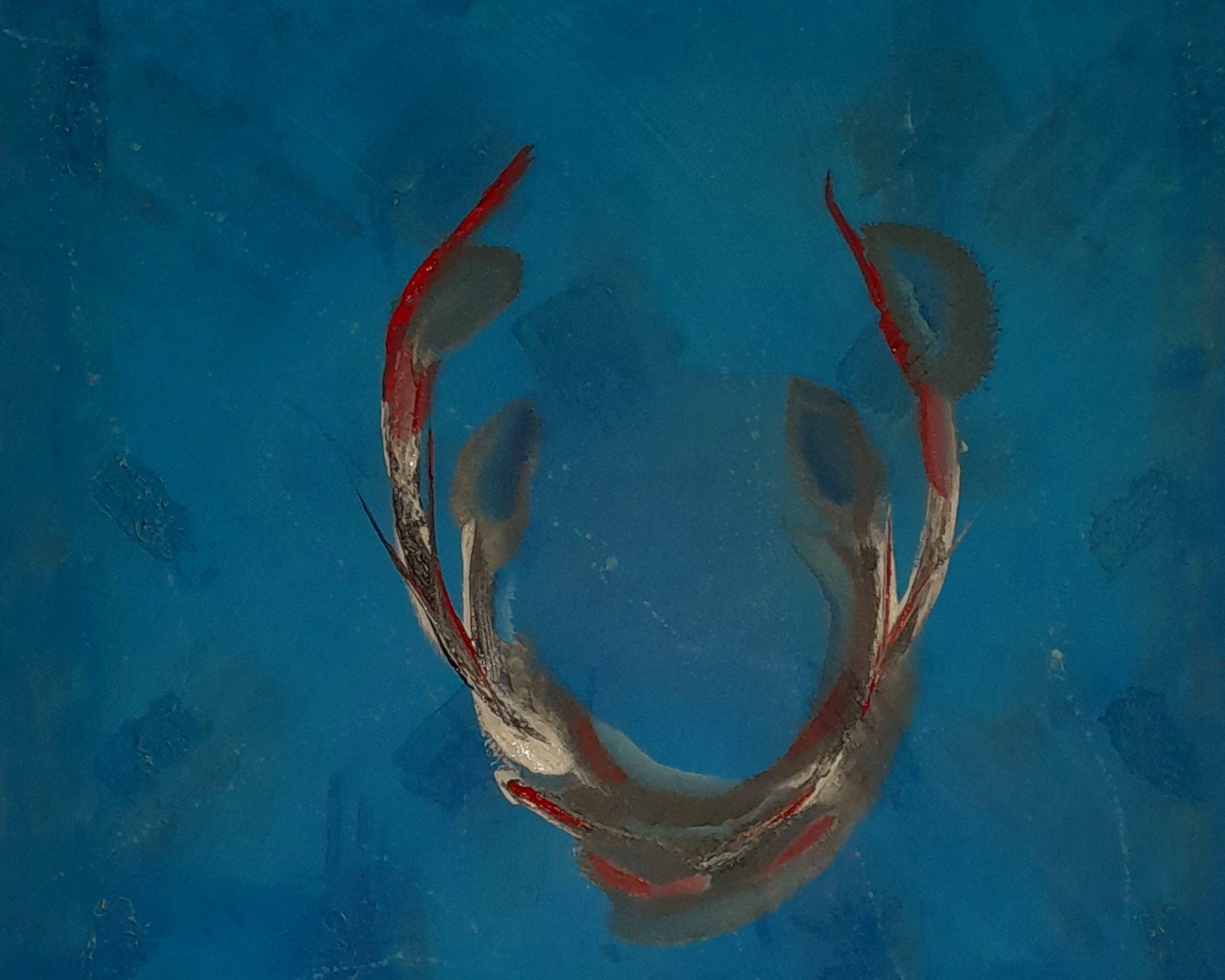 "Dague" Acrylique sur châssis entoilé classique - format 73 x 60 