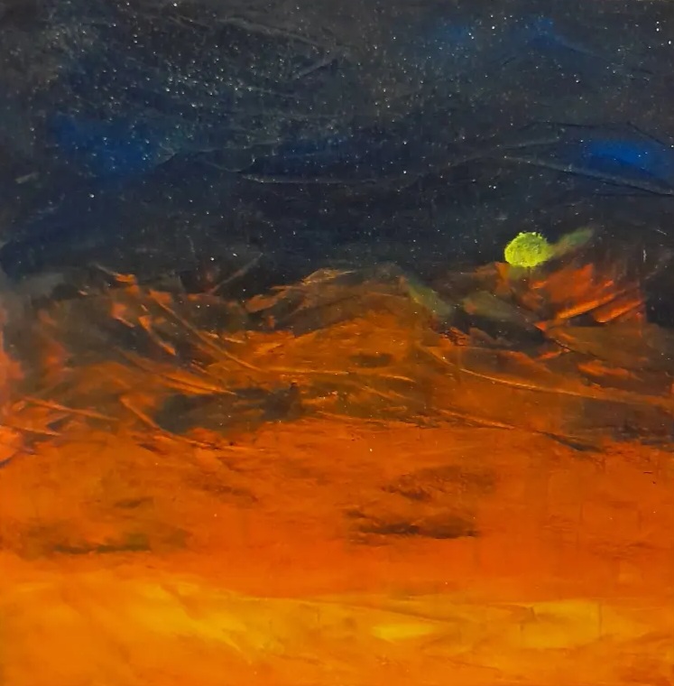 "Hors zone" - Acrylique sur châssis Mix Premium by Master toiles - format 50 x 50