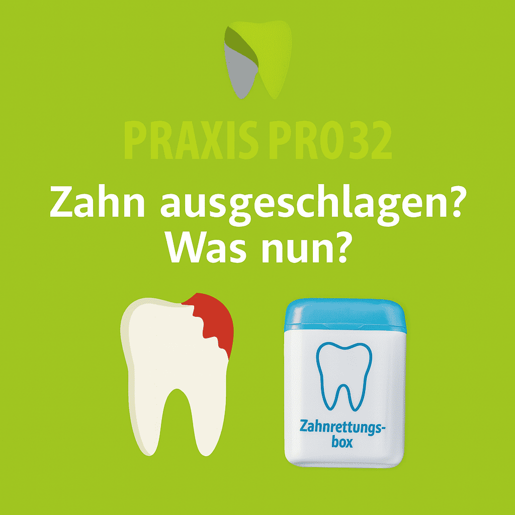 Zahn ausgeschlagen - was nun?