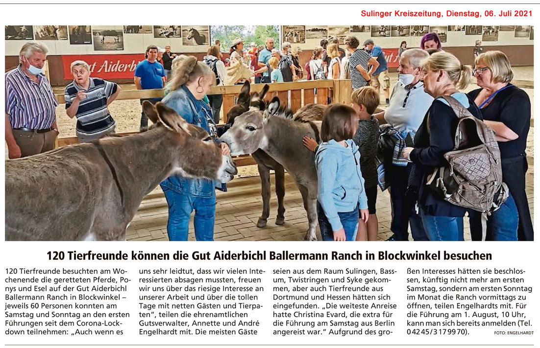 Sulinger Kreiszeitung - Danke für den Beitrag!