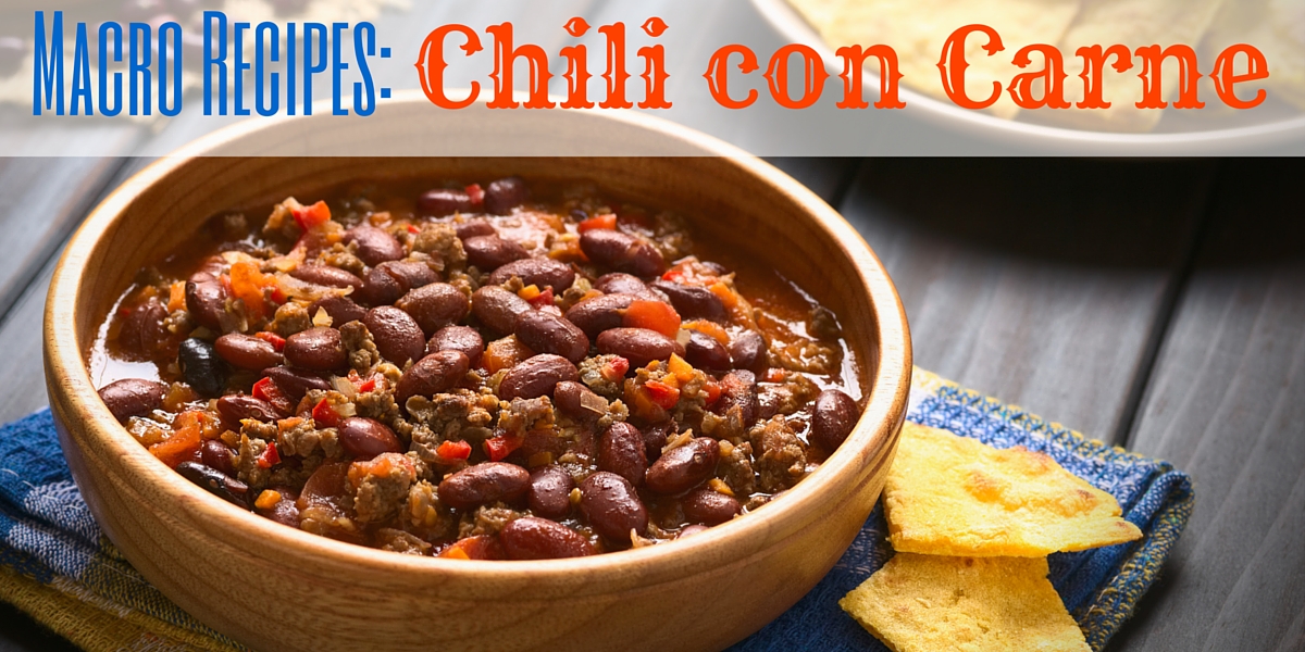 Macro Recipe Chili con Carne Be More Nutrition Online Nutritional