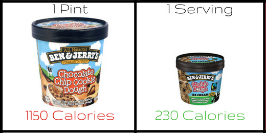 Having smaller portions of ice-cream in the house means you're less likely to go back to the freezer for seconds!