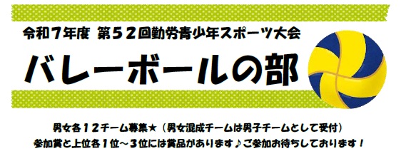 バレーボールの部　（スポーツ大会）