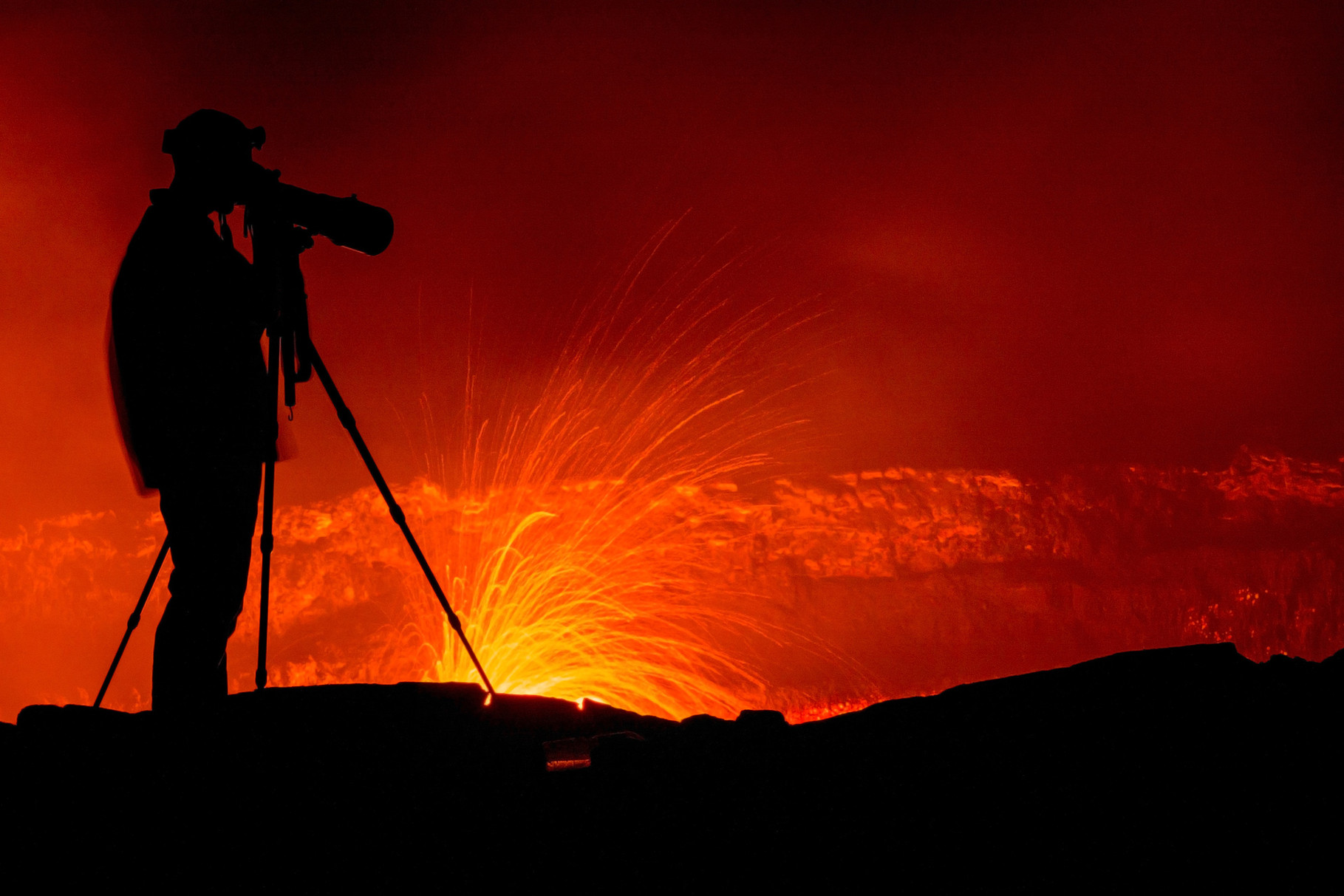 Photographer at Erta Ale