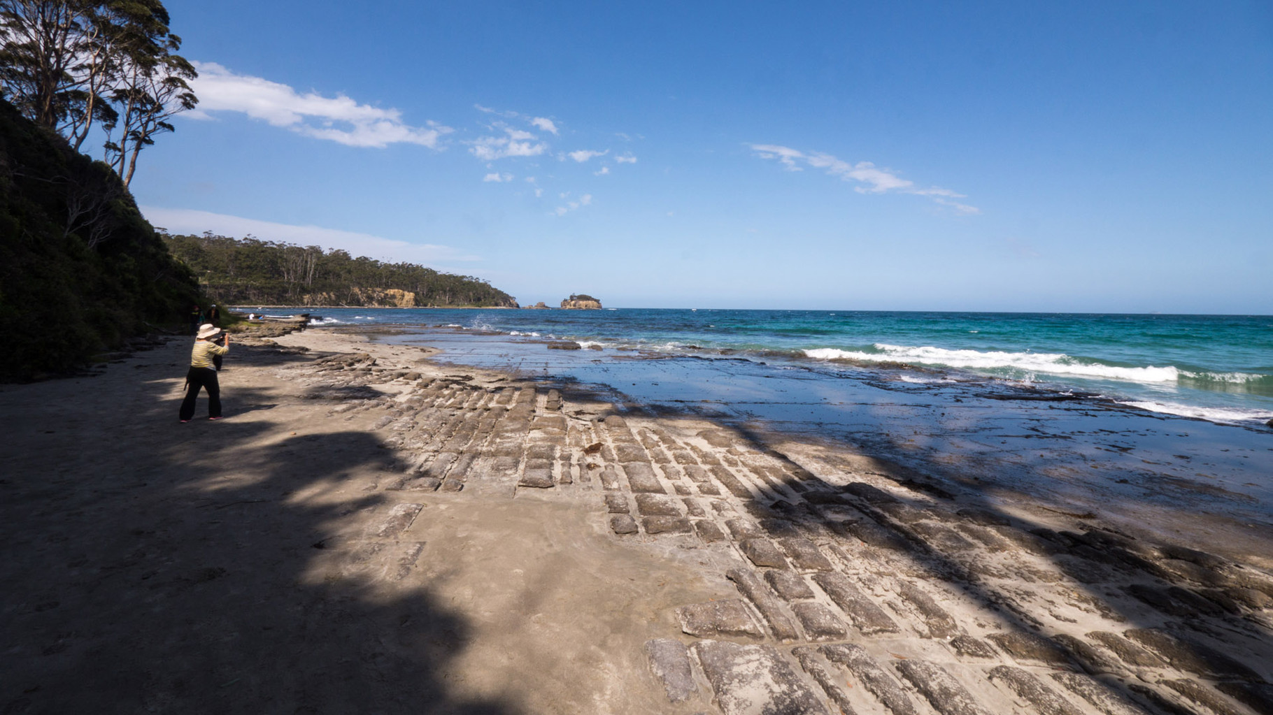 Tassellated pavement beach (all natural), near Eaglehawk Neck