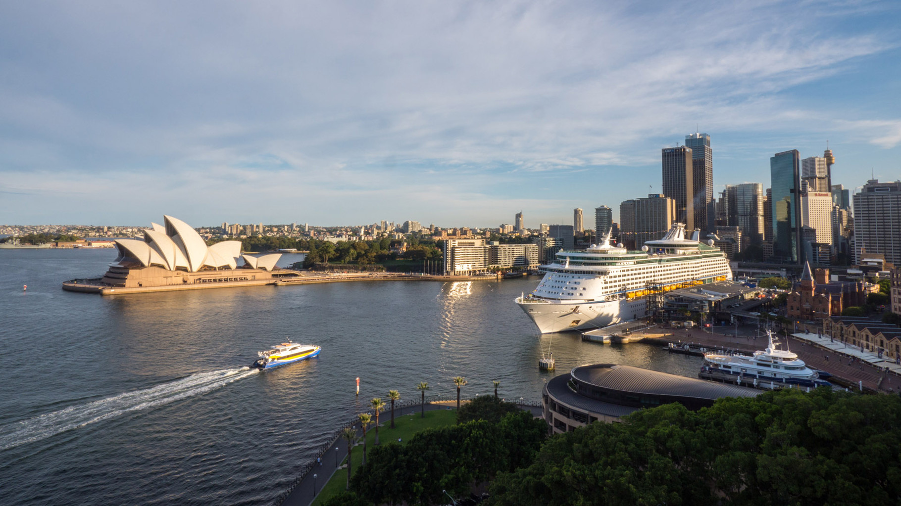 Opera house and wharf, Sydney