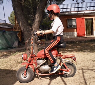 El hijo de Moisés con su modelo Súper a pleno rendimiento!