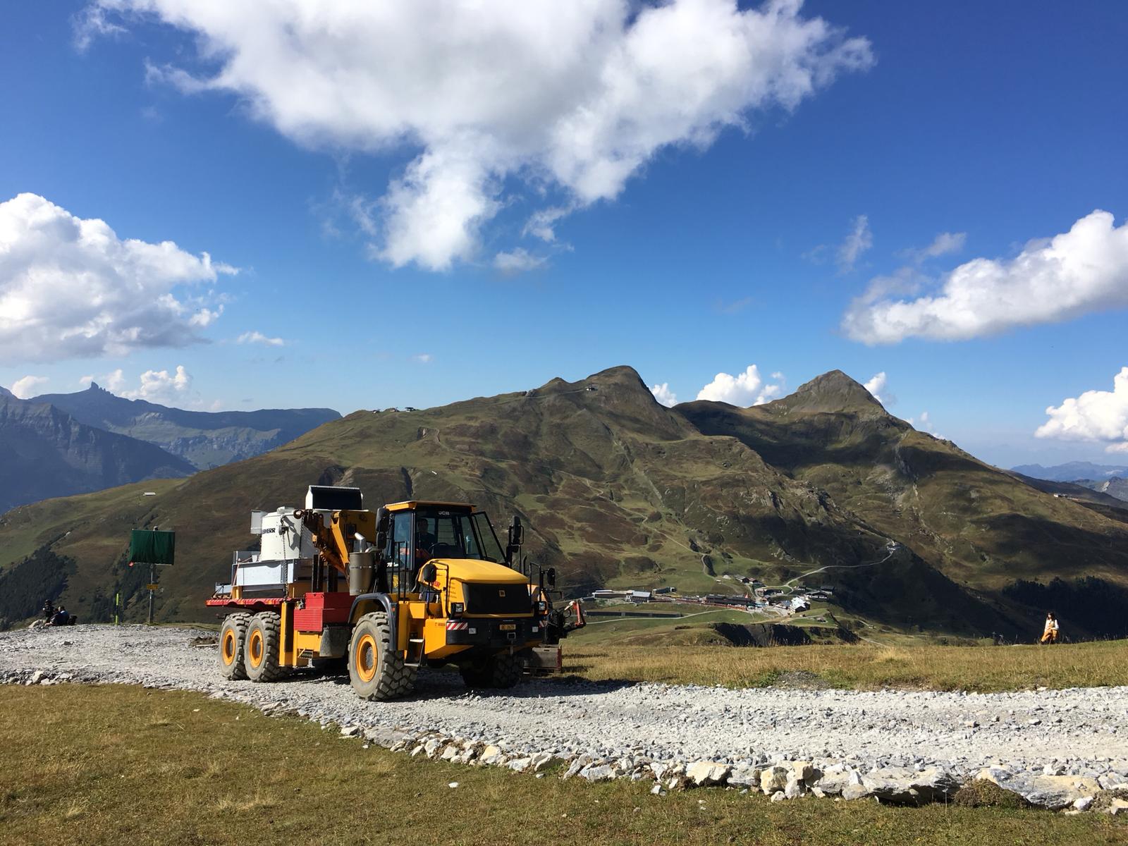 Transport Betonanlage Eigergletscher