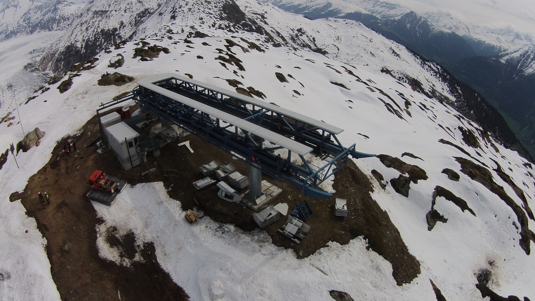 Demontage Bergstation Moosfluh, Riederalp