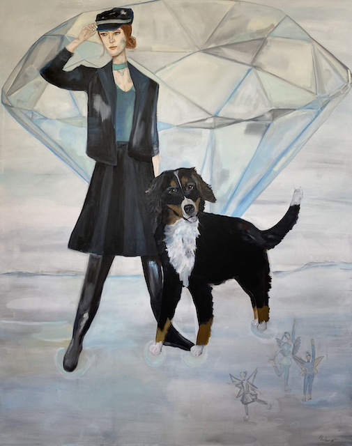 DIAMOND DAYS I, acrylic on canvas, 150 x 120 cm