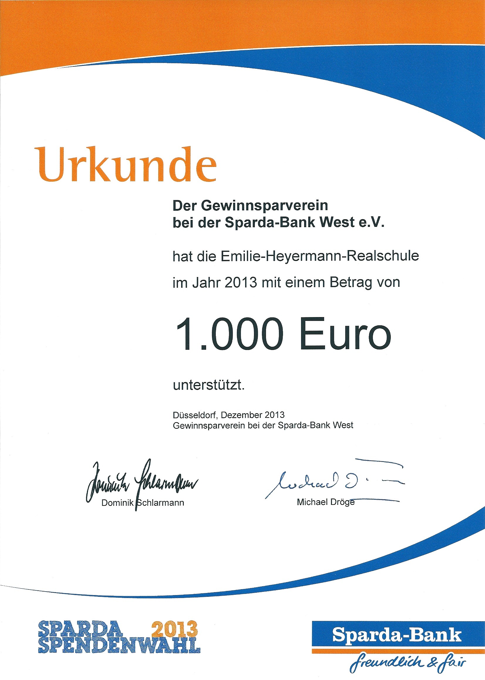 EHS bei Wahl „Schulen gestalten Zukunft" 2014 ...