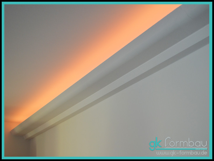 Indirekte Beleuchtung / Lichtvouten - Gipskarton Formteile für den