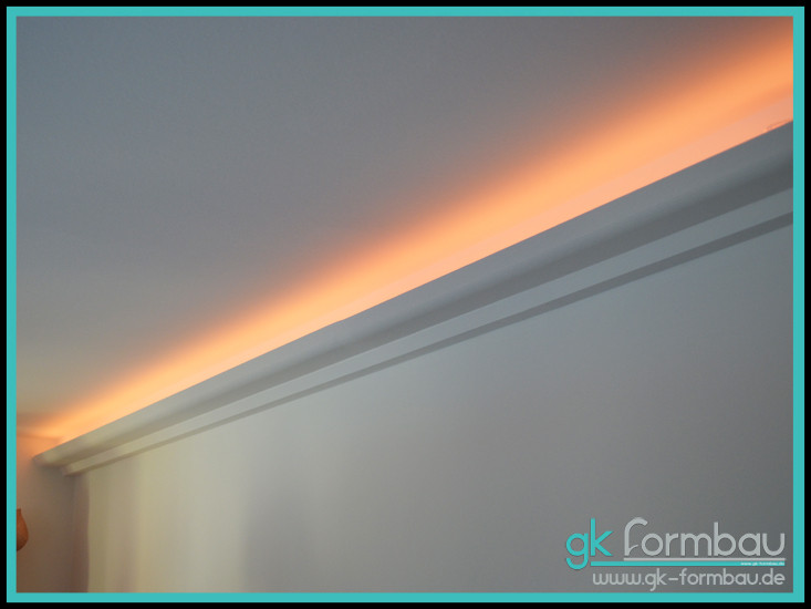 Indirekte Beleuchtung / Lichtvouten - Gipskarton Formteile für den