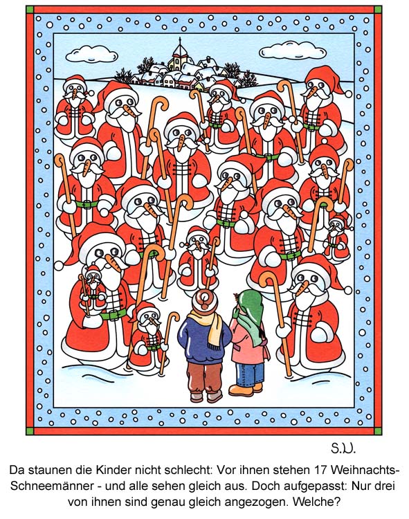 Weihnachtsrätsel Bilderrätsel für Kinder