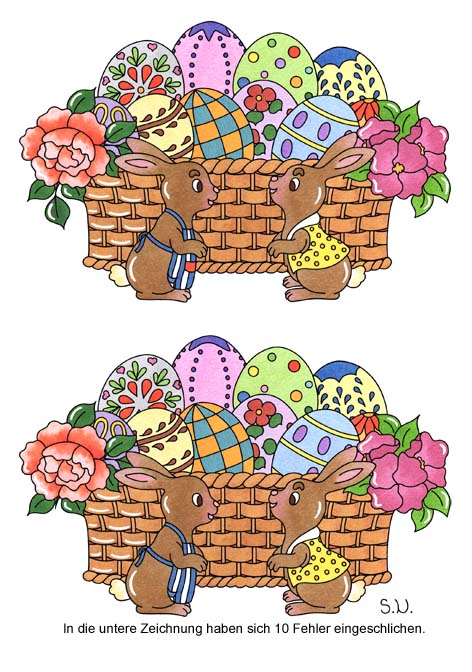 Osterrätsel - Bilderrätsel für Kinder