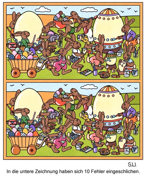 Osterrätsel - Bilderrätsel für Kinder
