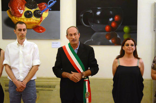 Vernissage with the Major of Monte San Martino