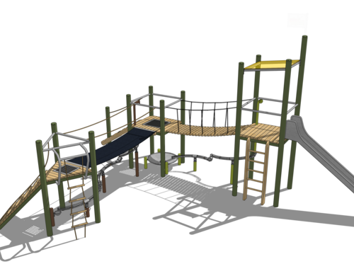 Spielanlage mit Murmelbahn