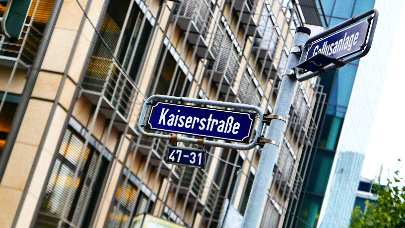 Straßenschilder Frankfurt