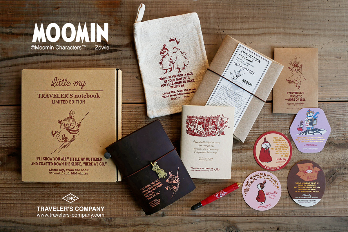 トラベラーズノート パスポートサイズ MOOMIN Little My - TRAVELER'S FACTORY | トラベラーズノート を中心としたステーショナリー・カスタマイズパーツ・オリジナルグッズ・雑貨の販売店