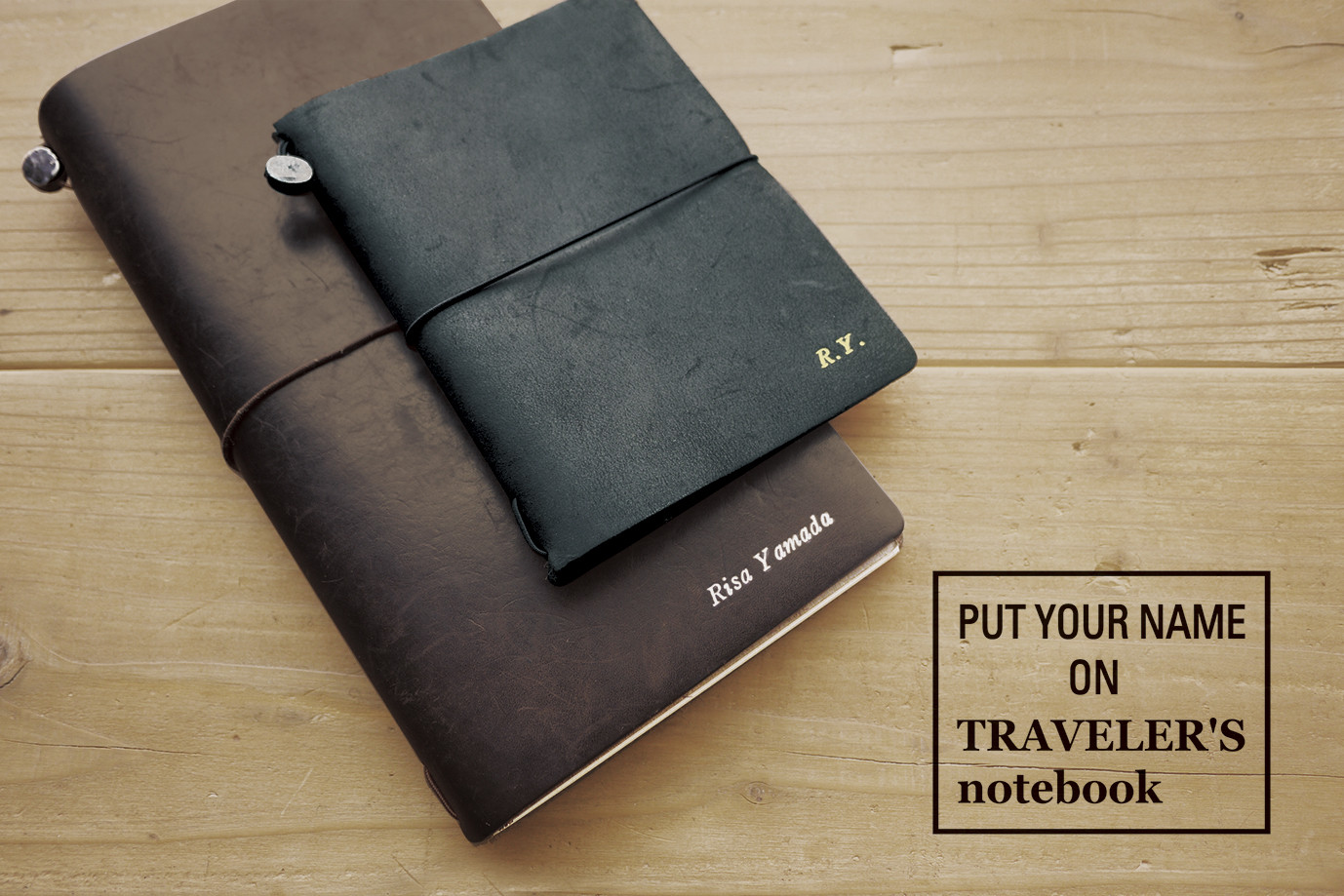 トラベラーズノート オーダー名入れ、中目黒でも受付開始しました