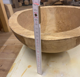 Rohling Eichenschale fertig drehen