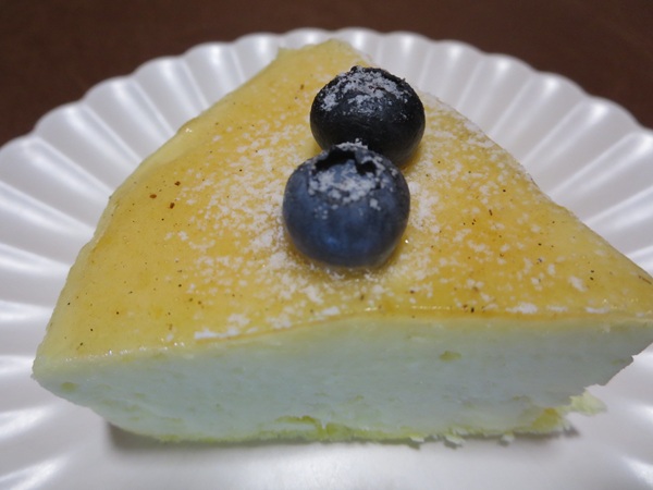 菓子工房雅のチーズケーキの近影画像。