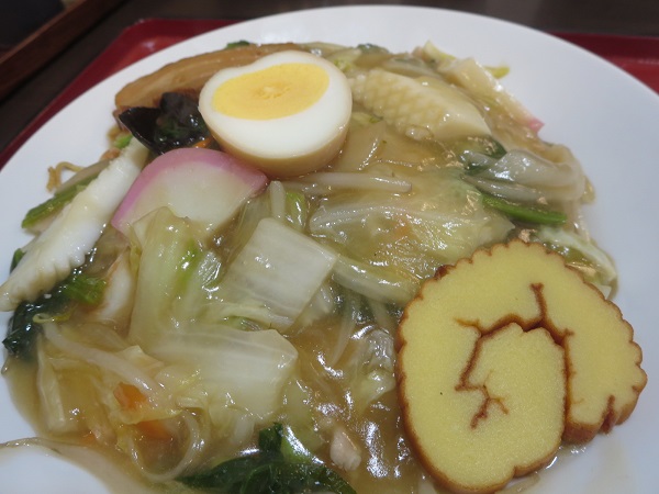 大井楼の五目ヤワ焼きそばの近影画像。