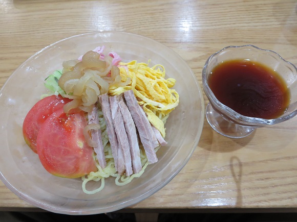 五目冷麺（醤油味）の姿見