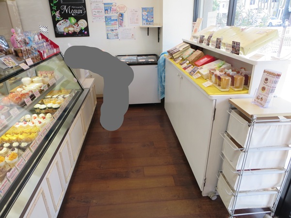 パティスリーメグンの店内の様子。