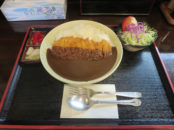 まこと家のカツカレーの姿見。