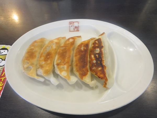 多方ラーメン 坂内の餃子の全体写真。