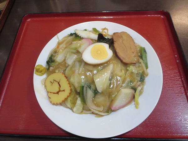 大井楼の五目ヤワ焼きそばの全体画像。