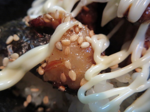 金獅子のチャーシュー丼の叉焼の近影画像。