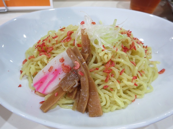 福真楼の魚介つけ麺の近影画像。
