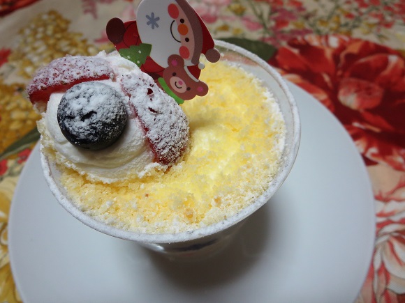 ミズノヤのクリスマスレアチーズの近影