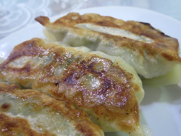 安安食堂の大連餃子の近影画像。