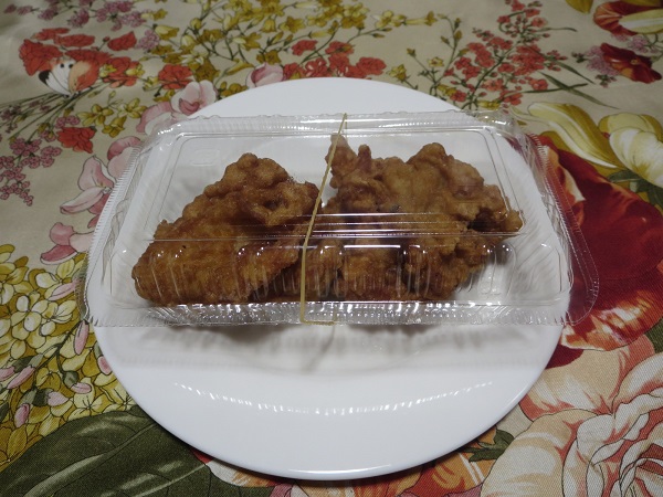 安安食堂の鶏の唐揚げ。食べ残った分の画像。