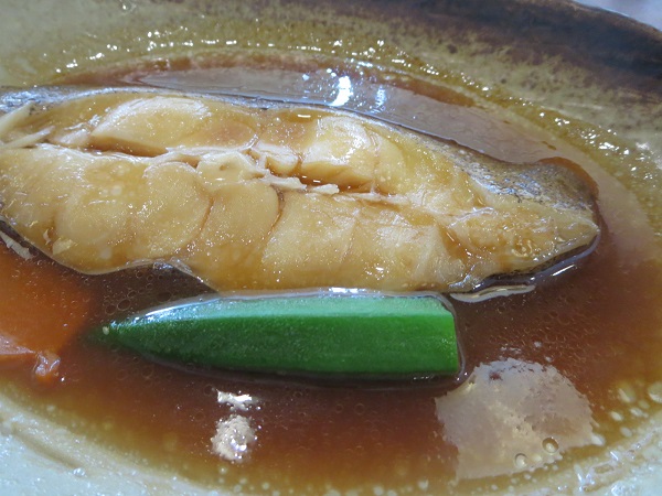 夢庵のかれいの煮付けの近影画像。