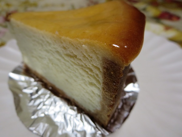 シューベルトのチーズケーキの近影画像。