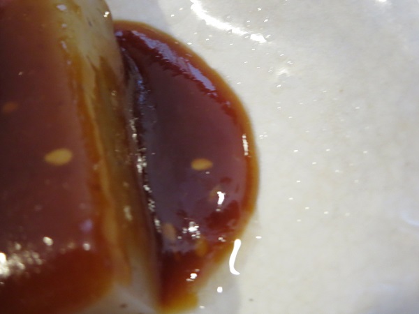 九重の田楽の味噌の近影画像。