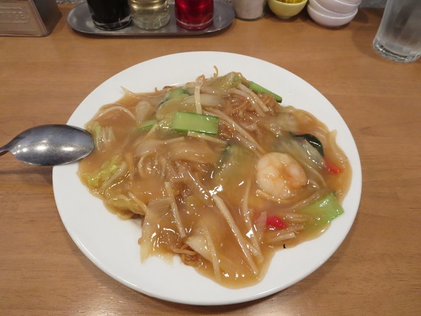 辣碗（あんかけ五目焼きそば）
