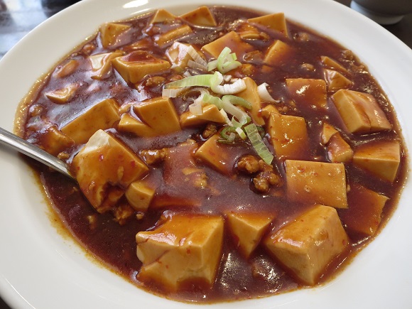 大福来の麻婆豆腐の近影の別角度