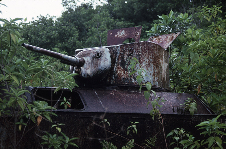 米軍水陸両用装軌車：LVT-A（1）砲塔部