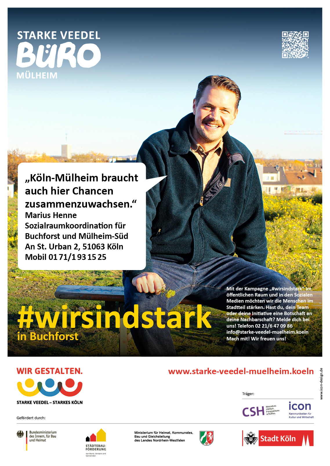 Marius Henne, Sozialraumkoordination Buchforst, Mülheim-Nord